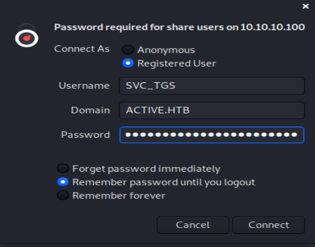 SMB access to Users share