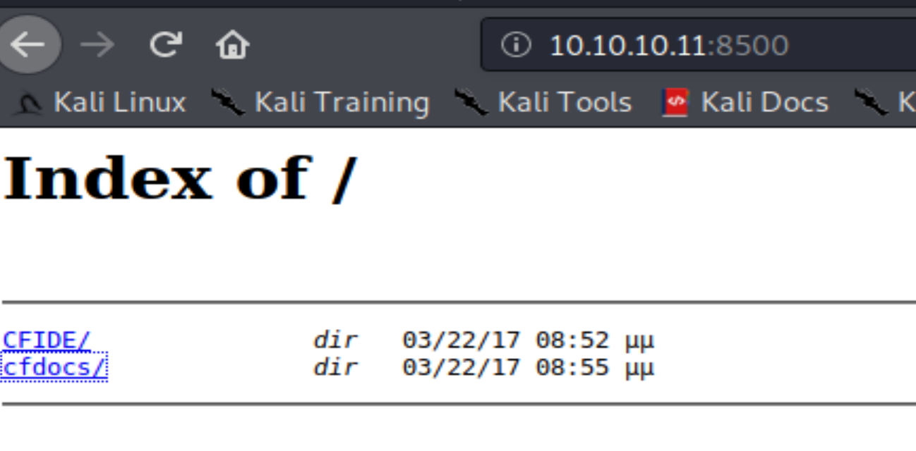 ColdFusion admin discovery
