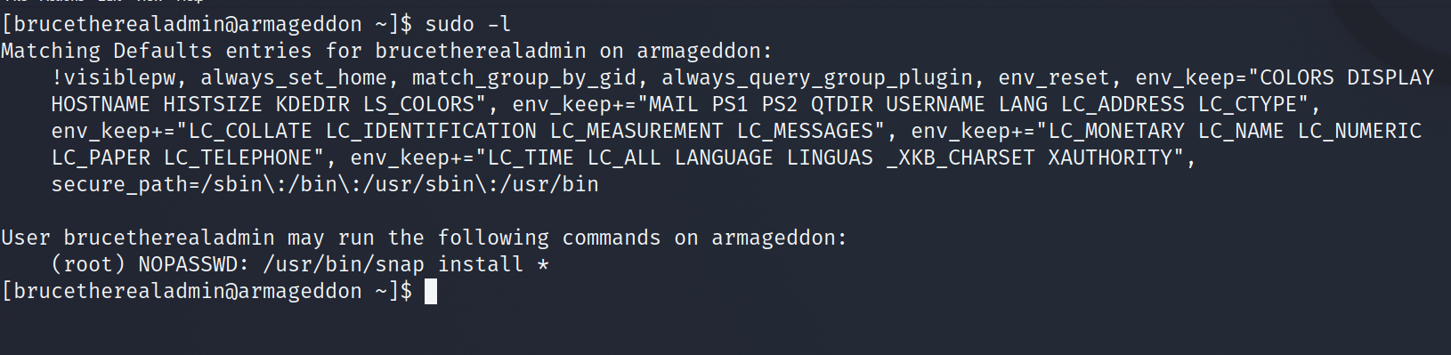 Sudo check