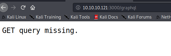 GraphQL missing GET response