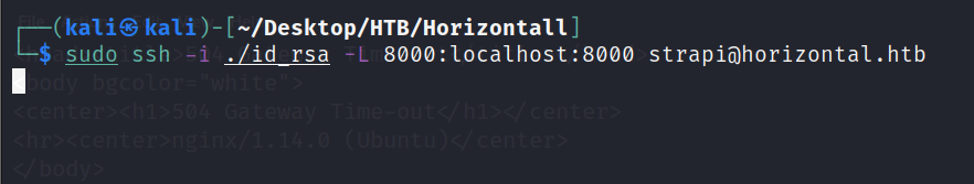 Local Laravel page through tunnel
