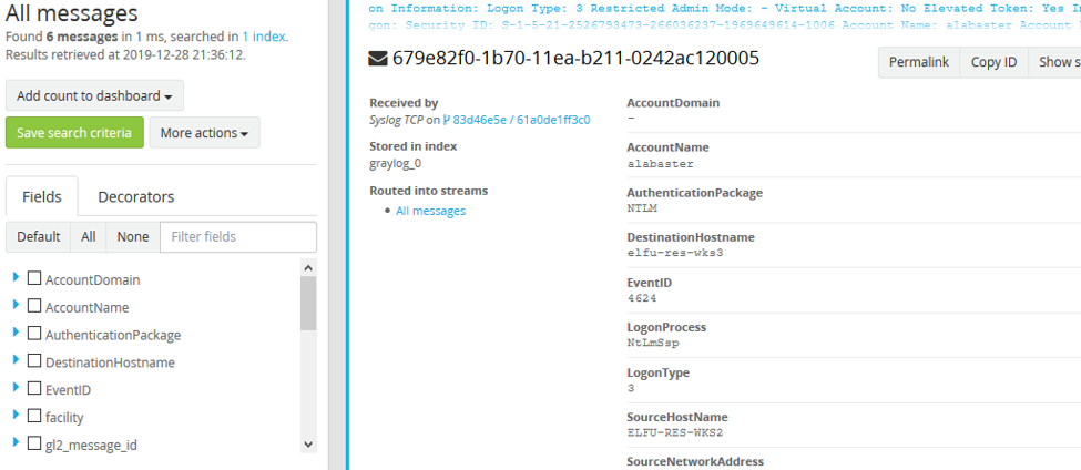 Graylog Step 8
