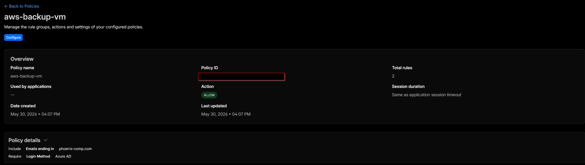 Cloudflare Access policy protecting EC2 SSH access